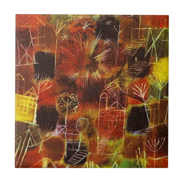 Klee - Cosmic Composition Ceramic Tile (Front)