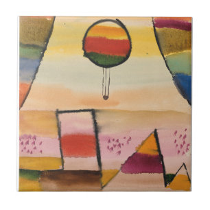 Klee - Der Ballon im Fenster Ceramic Tile