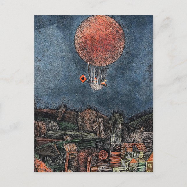 Klee - Der Luftballoon Postcard (Front)