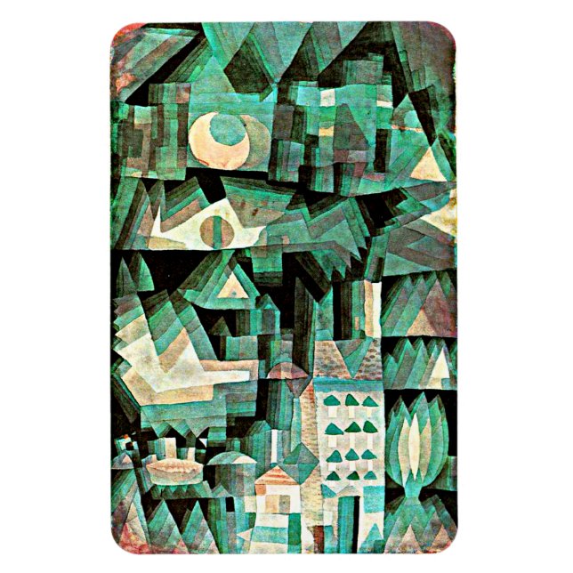 Klee - Dream City, abstract art Magnet (Vertical)
