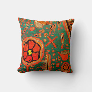Klee - Efflorescence, abstract artwork, Cushion