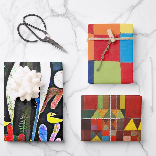 Klee - Famous paintings Wrapping Paper Sheet (Front)
