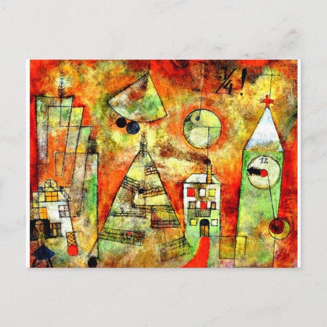 Klee - Fateful Hour at Quarter to Twelve Postcard (Front)