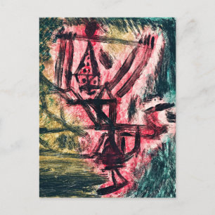 Klee - Fire Clown Postcard