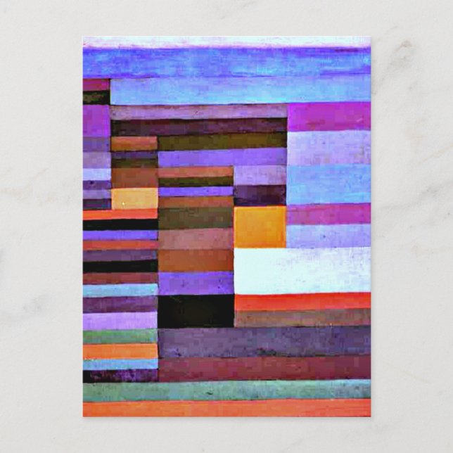 Klee - Fire Evening Postcard (Front)