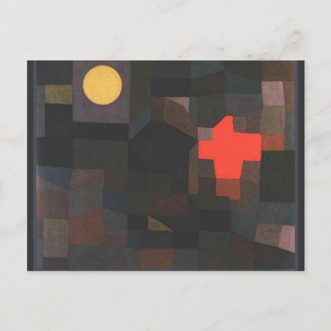 Klee - Fire-Full Moon Postcard (Front)
