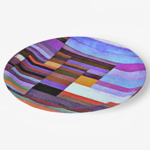 Klee - Fire in the Evening Paper Plate