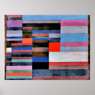 Klee - Fire in the Evening Poster