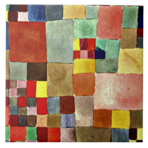 Klee - Flora on Sand, popular abstract artwork, Ceramic Tile
