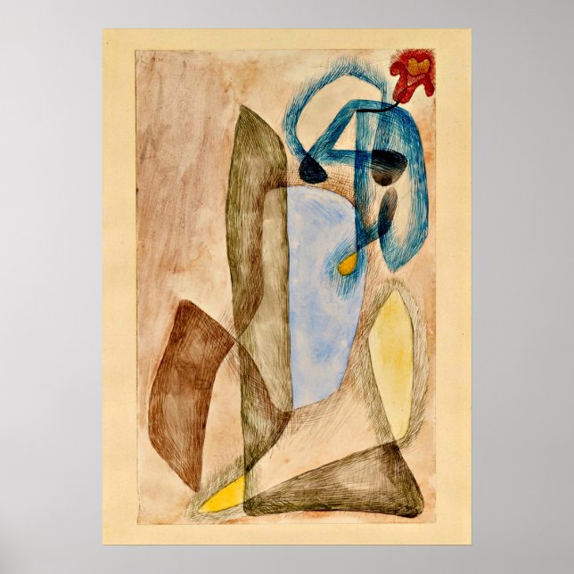 Klee - Flower in March, abstract art Poster (Front)