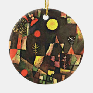 Klee - Full Moon Ceramic Ornament