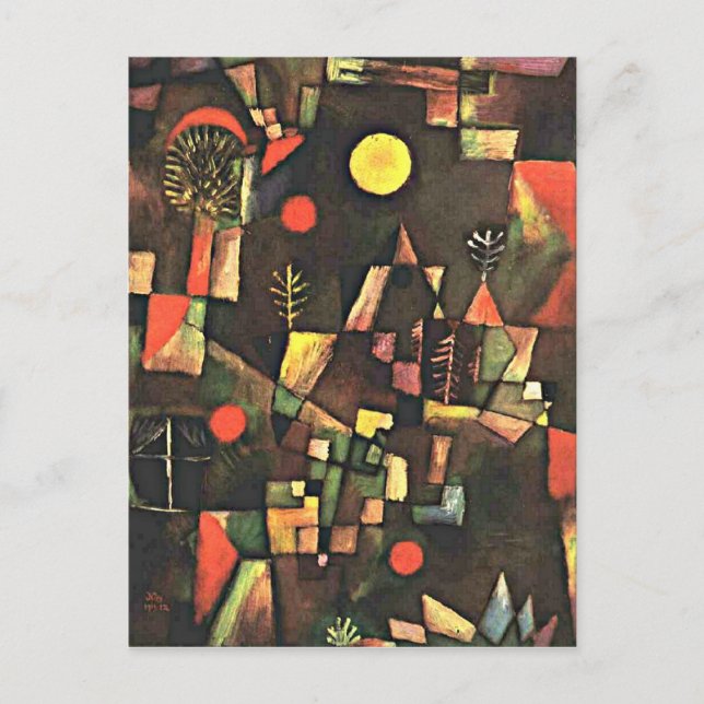 Klee - Full Moon Postcard (Front)