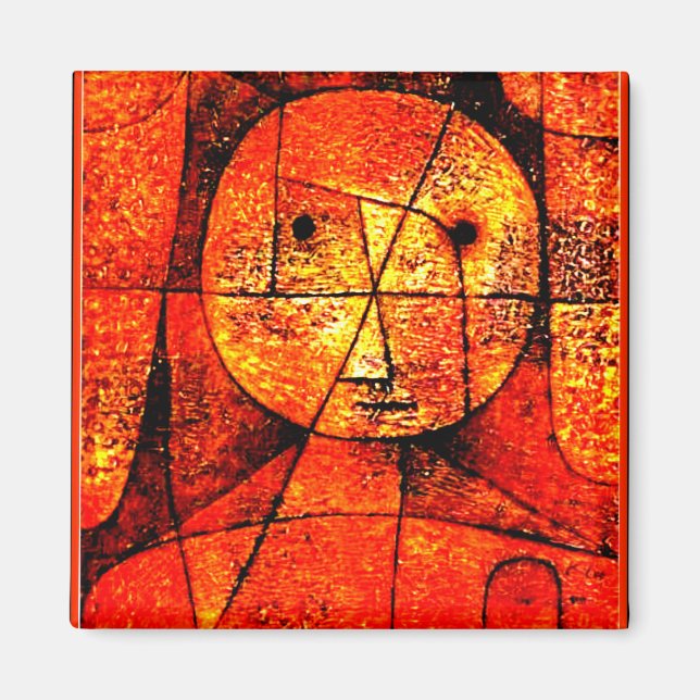 Klee - Gauze, colourful abstract artwork, Magnet (Front)
