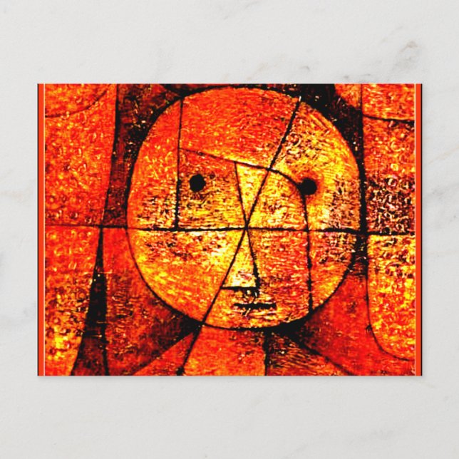 Klee - Gauze, colourful abstract artwork Postcard (Front)