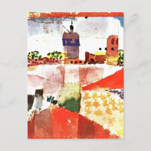 Klee - Hammamet with Mosque Postcard (Front)