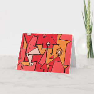 Klee - Heat, colourful painting, Card