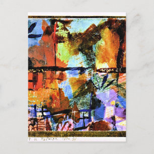 Klee - Houses and Palm Trees Postcard