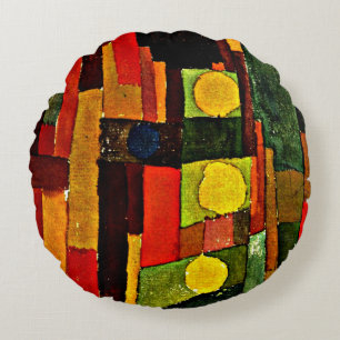 Klee - In the Style of Kairouan, Round Cushion
