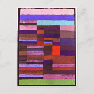 Klee - Individualised Altimetry of Stripes-1930 Postcard