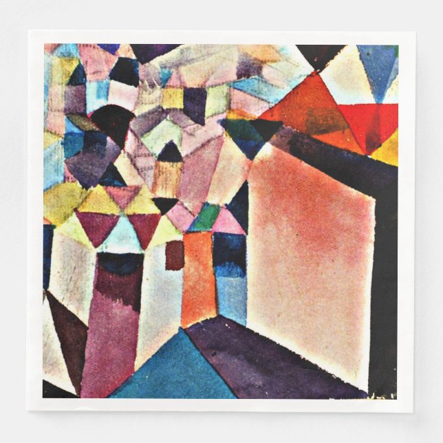 Klee - Insight into a City Napkin (Front)