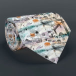 Klee-Inspired Surreal Geometry Neck Tie<br><div class="desc">Wear a conversation starter. This Paul Klee–inspired abstract neck tie blends geometric surrealism, celestial line art, and muted blues, oranges, and purples. A museum-quality statement piece that adds intellectual style, creative confidence, and avant-garde elegance to any outfit.</div>