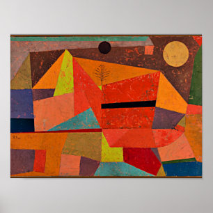 Klee - Joyful Mountain Landscape Poster