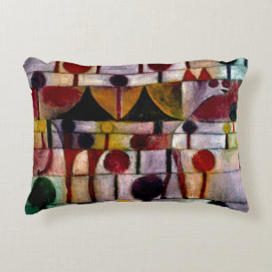 Klee - Kamel in Rhythmischer Baumlandschaft Klein Decorative Cushion