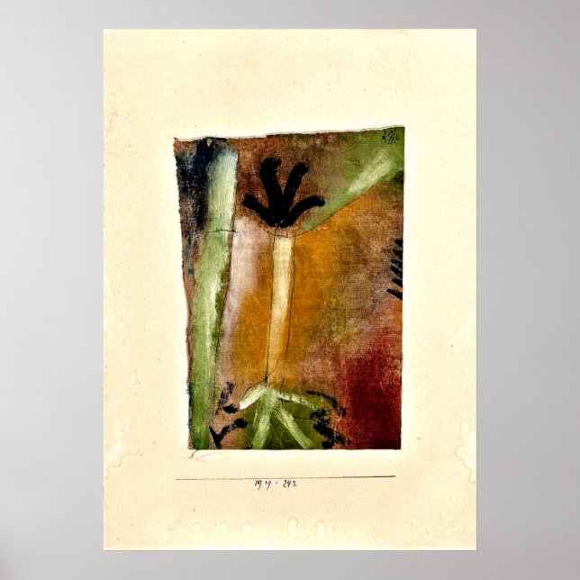 Klee - Little Tree, abstract art Poster (Front)