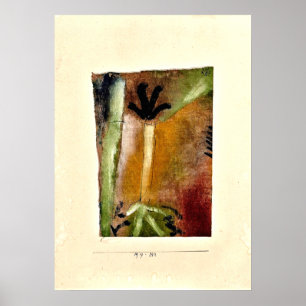 Klee - Little Tree, abstract art Poster
