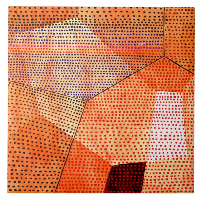 Klee - Model 106, Polyphony in Colour. Ceramic Tile (Front)