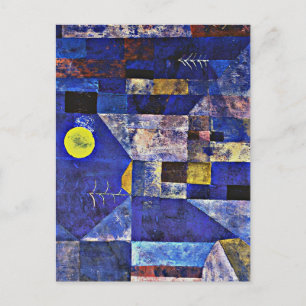 Klee - Moonlight, abstract painting Postcard