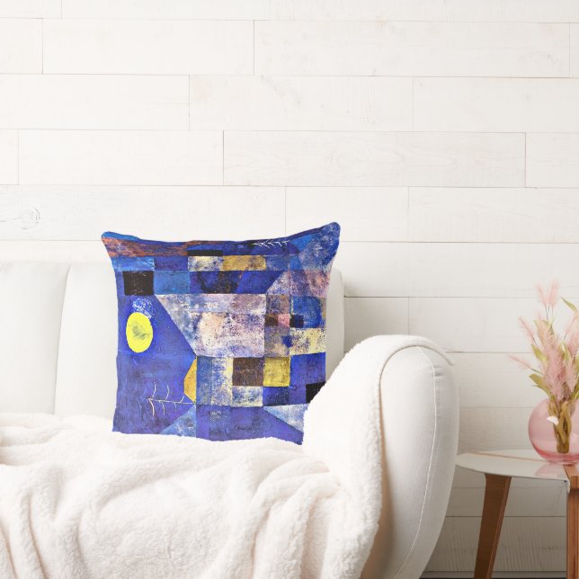 Klee - Moonlight, Paul Klee painting, Cushion (Couch)
