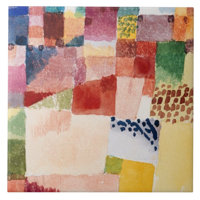 Klee - Motif from Hammamet Ceramic Tile (Front)
