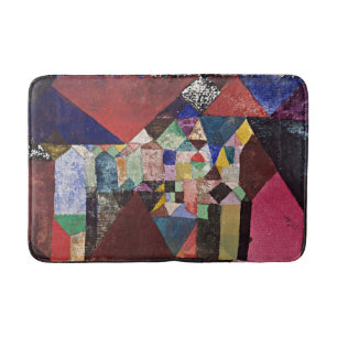 Klee - Municipal Jewel, 1917 watercolor Bath Mat