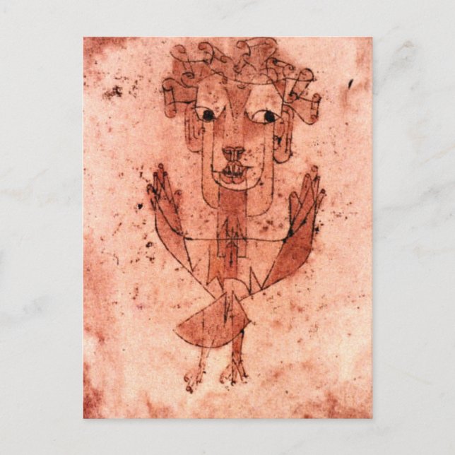 Klee - New Angel (Angelus Novus) Postcard (Front)