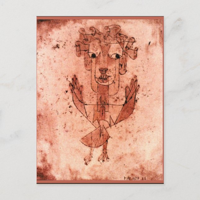 Klee - New Angel (Angelus Novus) Postcard (Front)