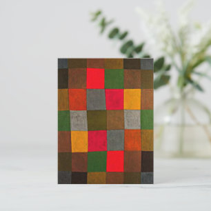 Klee - New Harmony, colourful geometric design Postcard