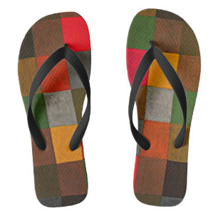 Klee - New Harmony, colourful geometric design Thongs