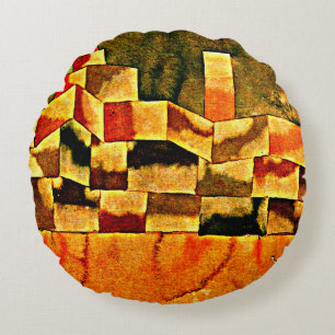Klee - Oriental Architecture Round Cushion