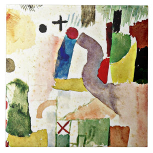 Klee - Pathetic Watercolor Ceramic Tile