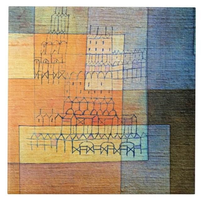 Klee - Polyphonic Architecture Ceramic Tile (Front)