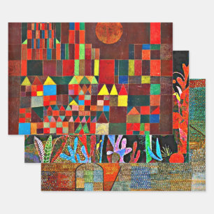 Klee - Popular paintings by Paul Klee Wrapping Paper Sheet