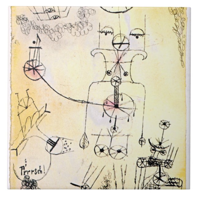 Klee - Proud P'rrrsch Ceramic Tile (Front)