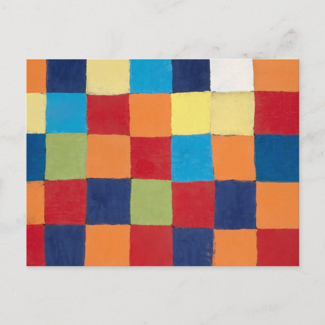 Klee - Qu 1, Colour Chart, Postcard (Front)