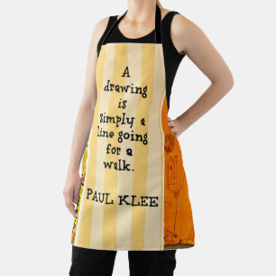 Klee - Quotation and Paintings Apron