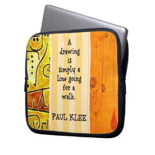 Klee - Quotation and Paintings Laptop Sleeve