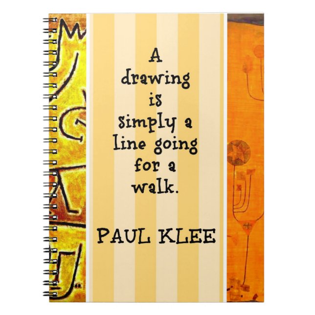 Klee - Quotation and Paintings Notebook (Front)