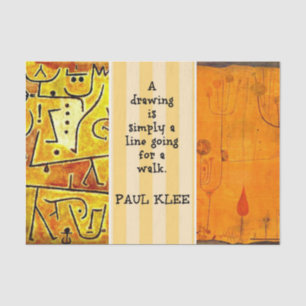 Klee - Quotation and Paintings Tissue Paper
