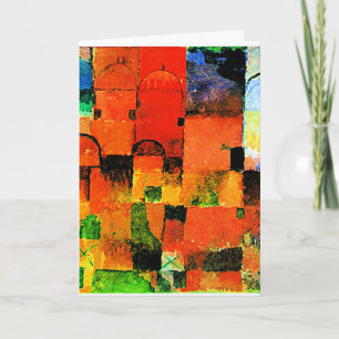 Klee - Red and White Domes 2021 large Card