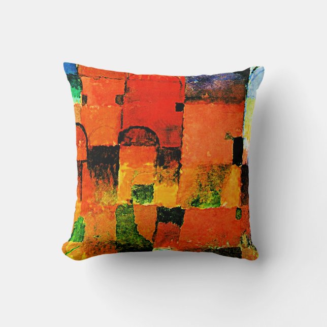 Klee - Red and White Domes 2021 large Cushion (Front)